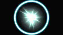 a blue circle with a star in the middle