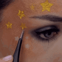 Stars Face Paint GIF