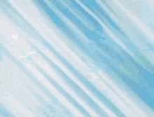 a close up of a cartoon character with a blue and red tail .