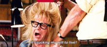 Will To Live Pull Hair GIF - Will To Live Pull Hair Waynes World GIFs