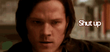 Supernatural Sam Winchester GIF - Supernatural Sam Winchester Shut Up GIFs