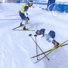 tired para cross country skiing zebastian modin johannes andersson sweden