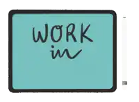 a sign that says work in progress on it