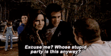 one tree hill brooke davis excuse me whose stupid party is this anyway stupid party