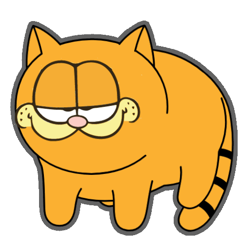 Rolling Cat Cat Rolling Sticker - Rolling Cat Cat Rolling Garfield Stickers