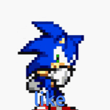Sonic Like Thumbs Up GIF