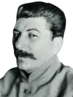 a man with a mustache looks at the camera with a white background