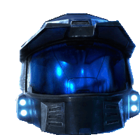 Halo Infinite Mark V Sticker - Halo Infinite Mark V Black Blue Stickers