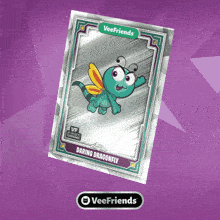 a card with a dragonfly on it that says ' dare dragonfly ' on it