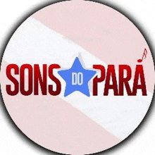 a logo for sons do para with a blue star and music notes