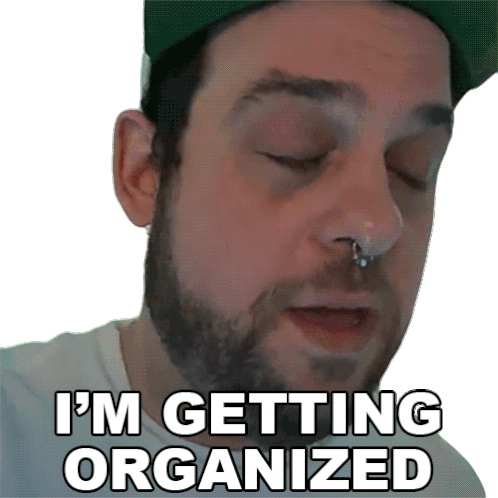 Im Getting Organized Doodybeard Sticker - Im Getting Organized Doodybeard Im Getting Prepared Stickers