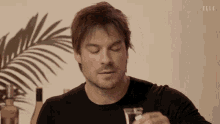 Damon Salvatore With A Shot GIF - Damon Salvatore With A Shot The Vampire Diaries GIFs