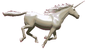 Unicorn Horse Sticker - Unicorn Horse Gallop Stickers