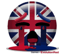 England Crying Flag Emoji Evolution Red GIF - England Crying Flag Emoji Evolution Red Sad Emoji GIFs