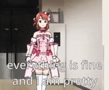 Everything Is Fine And I Am Pretty Anime GIF - Everything Is Fine And I Am Pretty Anime Walking GIFs