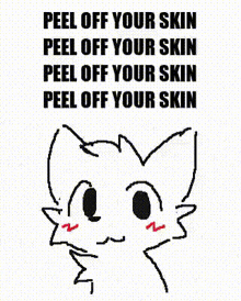 Cat Peel Of Your Skin GIF - Cat Peel Of Your Skin Furry GIFs