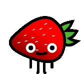 Strawberry Fruit Sticker - Strawberry Fruit Tasty Stickers