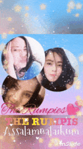 a picture of a woman with the words the rumpies at the bottom