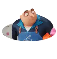 a cartoon character with the words see on the bottom
