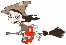 Witch Flying GIF - Witch Flying Smile GIFs