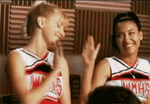 Glee Brittana GIF - Glee Brittana High Five GIFs