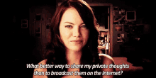 Well I Think Everyone On Tumblr Can Relate GIF - Easy A Emma Stone Internet GIFs