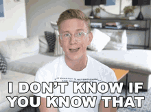 I Dont Know If You Know That Tyler Oakley GIF - I Dont Know If You Know That Tyler Oakley Tyler Oakley Channel GIFs