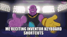 Pltw Thanos GIF - Pltw Thanos Recitingf Inventor Keyboard Shortcuts GIFs