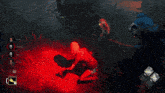 a screenshot of a video game shows a person in a red shirt that says ' i 'm sorry '
