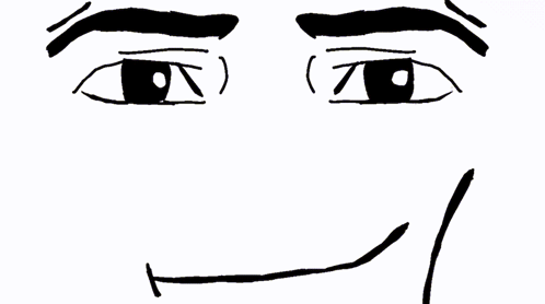 smirk face drawing