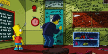 Stephen King - The Simpsons GIF - The Simpsons Simpsons Bart Simpson GIFs