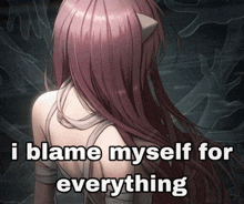 I Blame Myself For Everything Anime GIF