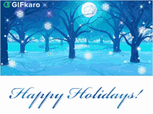 Happy Holidays Gifkaro GIF