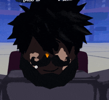 a cartoon character with a beard and mustache has the letters aa on the bottom left