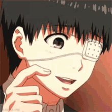 kaneki ken itchy tokyo ghoul scratching anime