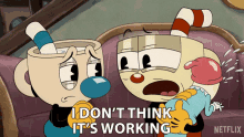 I Dont Think Its Working Cuphead GIF - I Dont Think Its Working Cuphead The Cuphead Show GIFs