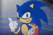 verbalase sonic sonic the hedgehog thumbs up