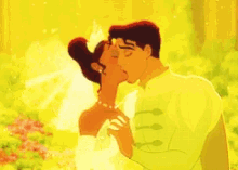 wedding kiss tiana prince naveen shocked