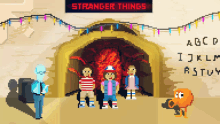 stranger things 8bit game