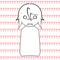 a drawing of a person with a surprised look on her face