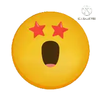 a yellow smiley face with red stars in its eyes and the word kaboom on the bottom