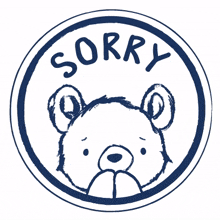 sorry sticker