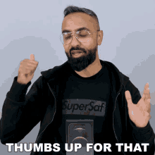 Thumbs Up For That Safwan Ahmed Mia GIF - Thumbs Up For That Safwan Ahmed Mia Supersaf GIFs
