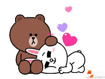 Cony And Brown Couple Sticker - Cony And Brown Couple Love Stickers