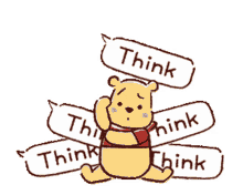 thinking cute