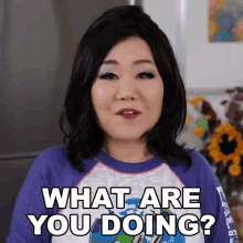 What Are You Doing Emily Kim GIF - What Are You Doing Emily Kim Maangchi GIFs