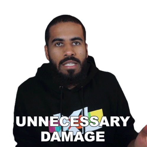 Unnecessary Damage Gaming Sticker - Unnecessary Damage Gaming Excel Esports Stickers