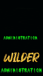 a poster for roxters wilder administration with a hooded figure