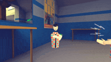 a clown stands in front of a sign that says coming soon