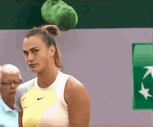 Aryna Sabalenka Side Eye GIF - Aryna Sabalenka Side Eye Tennis GIFs
